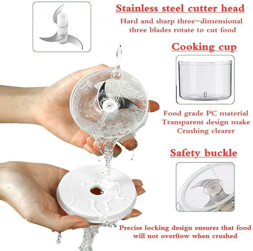 Electric Mini Garlic Chopper 250ML USB Rechargeable