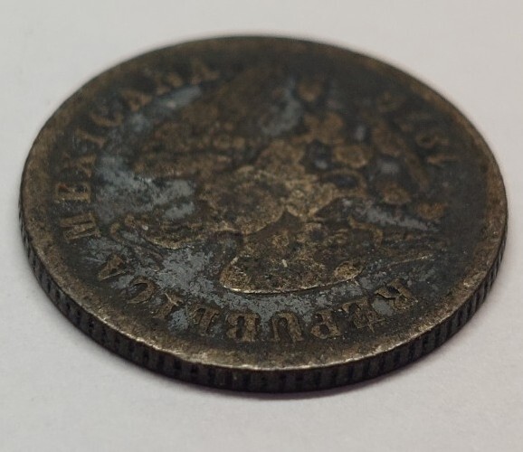 1876/5 Mo B/M Mexico 10 Centavos- Please Read
