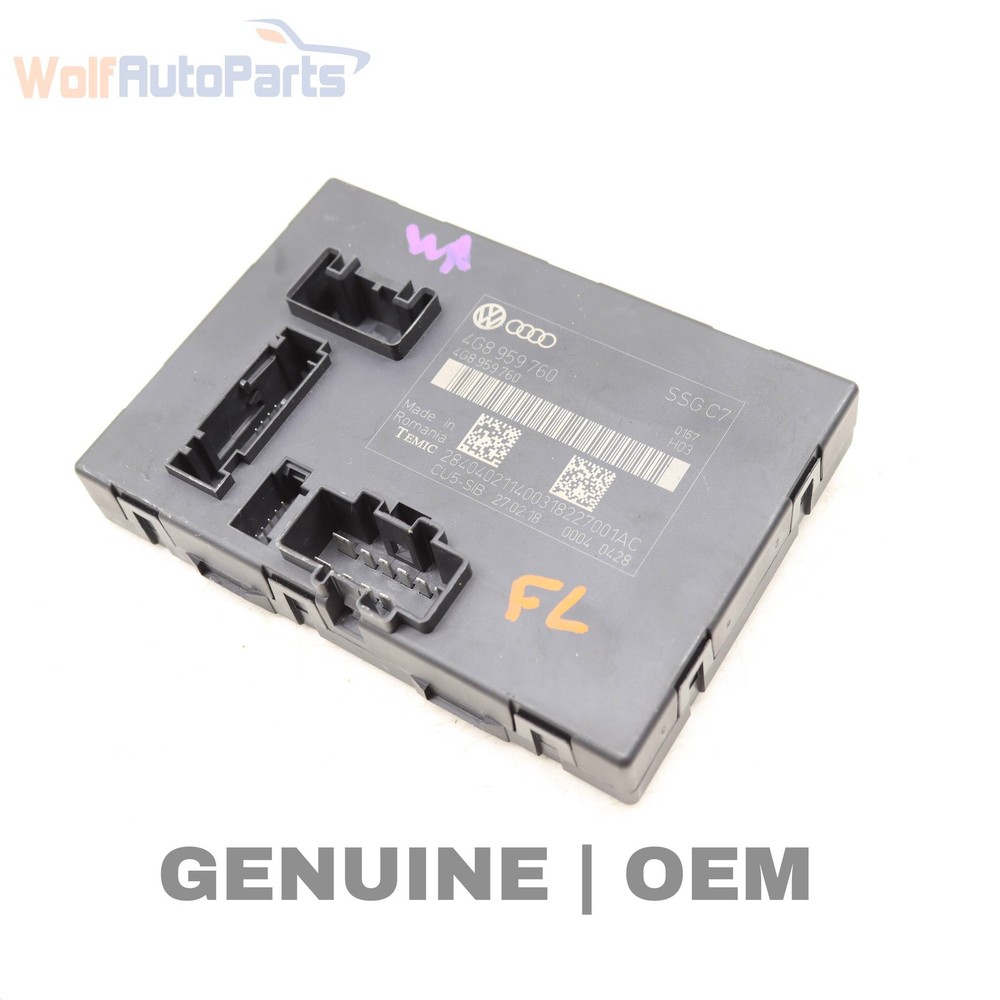 2013-2018 AUDI S6 - Front LEFT SEAT / Backrest Adjustment Control Module