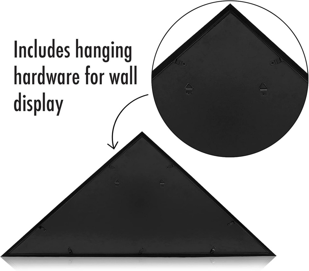 Triangular Flag Frame for 3x5' Ceremonial Flags - Perfect Gift for Veterans