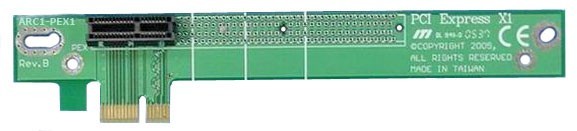 PCI-Express PCIE x1, 1U Server Riser Card