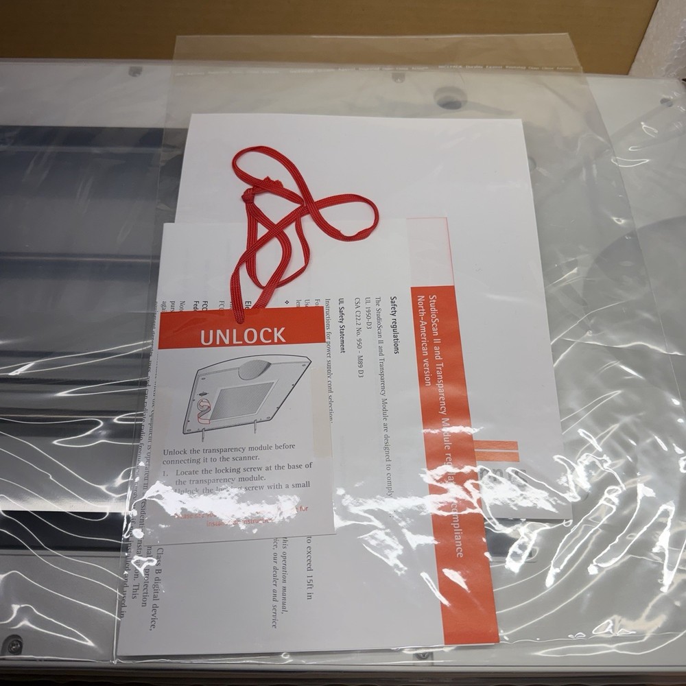 Agfa StudioScan II SI Professional Flatbed Scanner Transparency Module Lid NEW