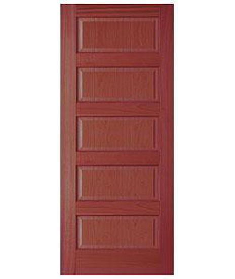 5 Panel Equal Raised Panels Cherry Stain Grade Solid Core Interior Wood Doors