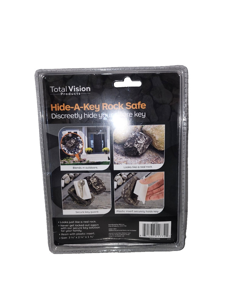 Hide a Key Rock Safe Outdoor ( Total Vision ) ( Never Opened )
