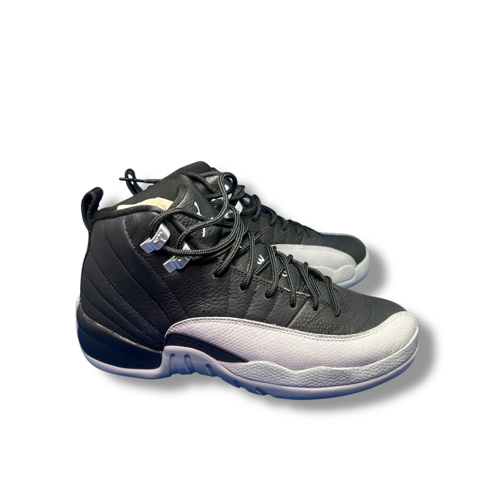 Nike Air Jordan 12 Retro GS Black Wolf Grey White 153265-010 Youth 6.5Y EUR 39