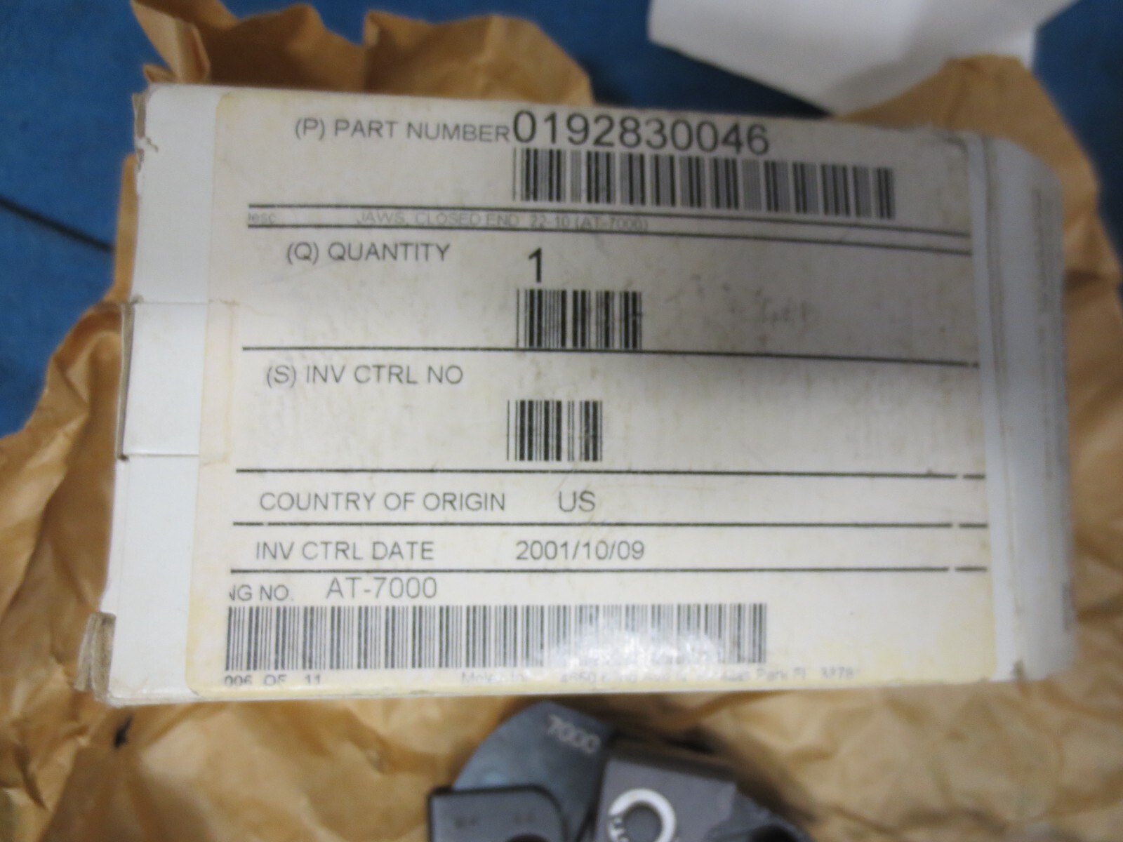 MOLEX AT-7000 Crimp Head For At 200 Pneumatic Hand Tool Marked 22-14, 16-10