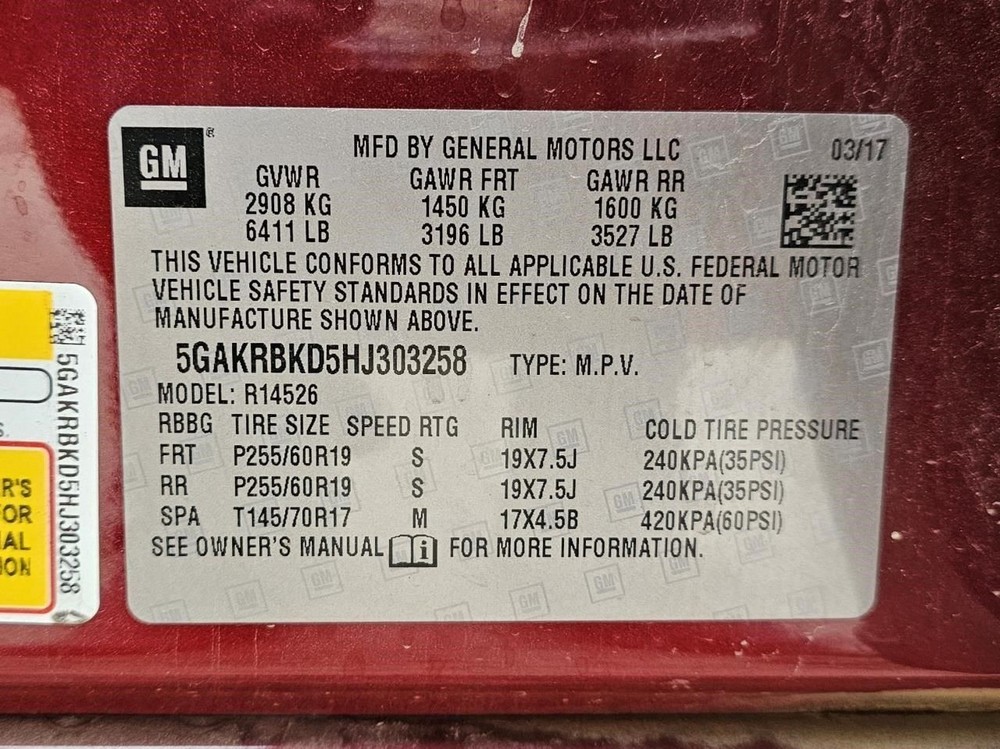 Camera/Projector Camera Rear Tailgate Fits 09-17 ENCLAVE 2393441