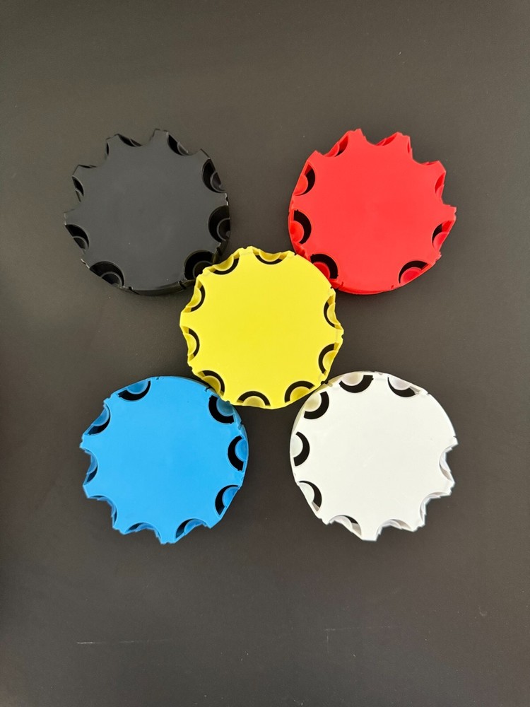 4 TAMPER EVIDENT KEG CAPS - SAME COLOR