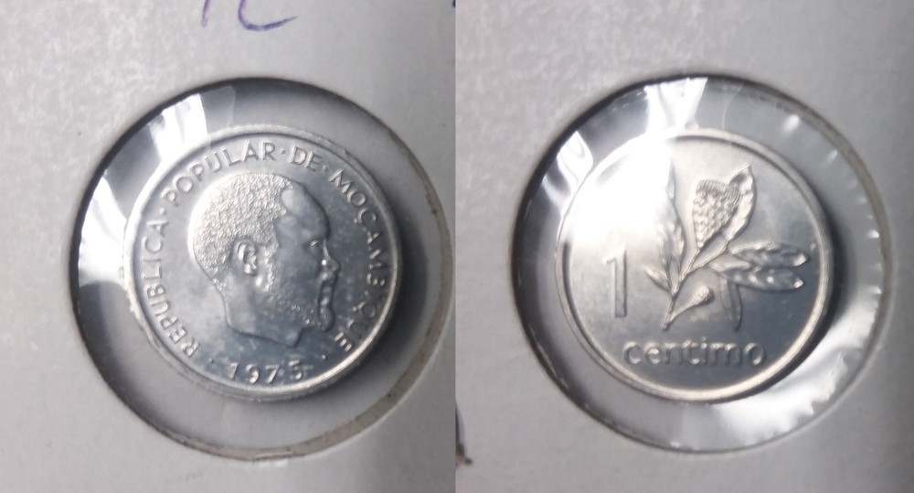 Rare 1975 Mozambique  Centimo -Nice UNC