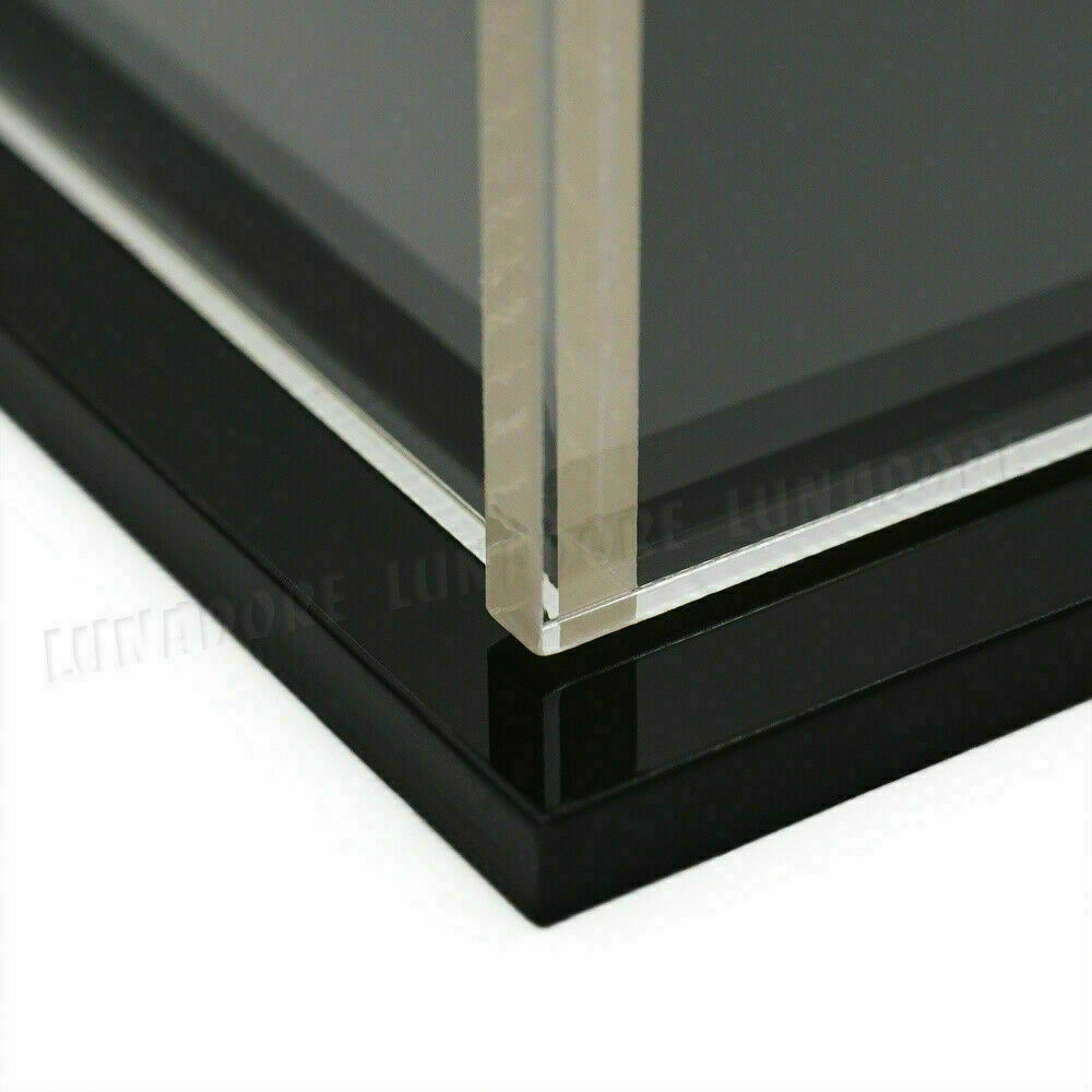 US 16"/40cm Acrylic Plastic Display Box Big Perspex Case Dustproof Self-Install