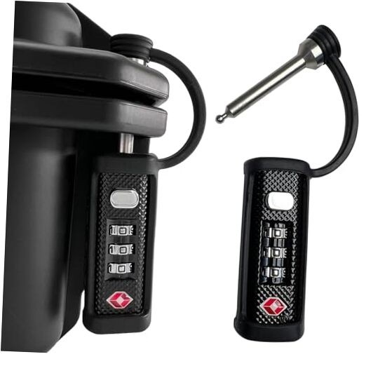 Gun Case Locks 2 Pack, TSA Approved Case Lock for Gun Case, Handgun Case Black
