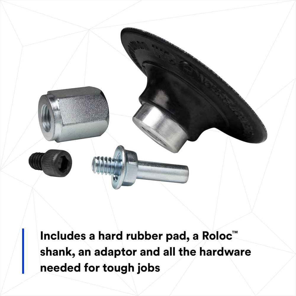 Roloc Disc Pad Assembly 05539, 2 In, Quick Change, Durable Backup Pad