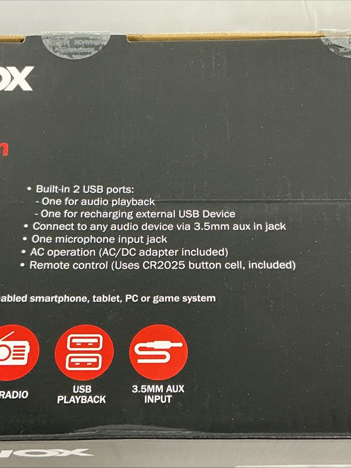 New In Box Magnavox 3-Piece CD Shelf System Digital FM Stereo Radio Bluetooth