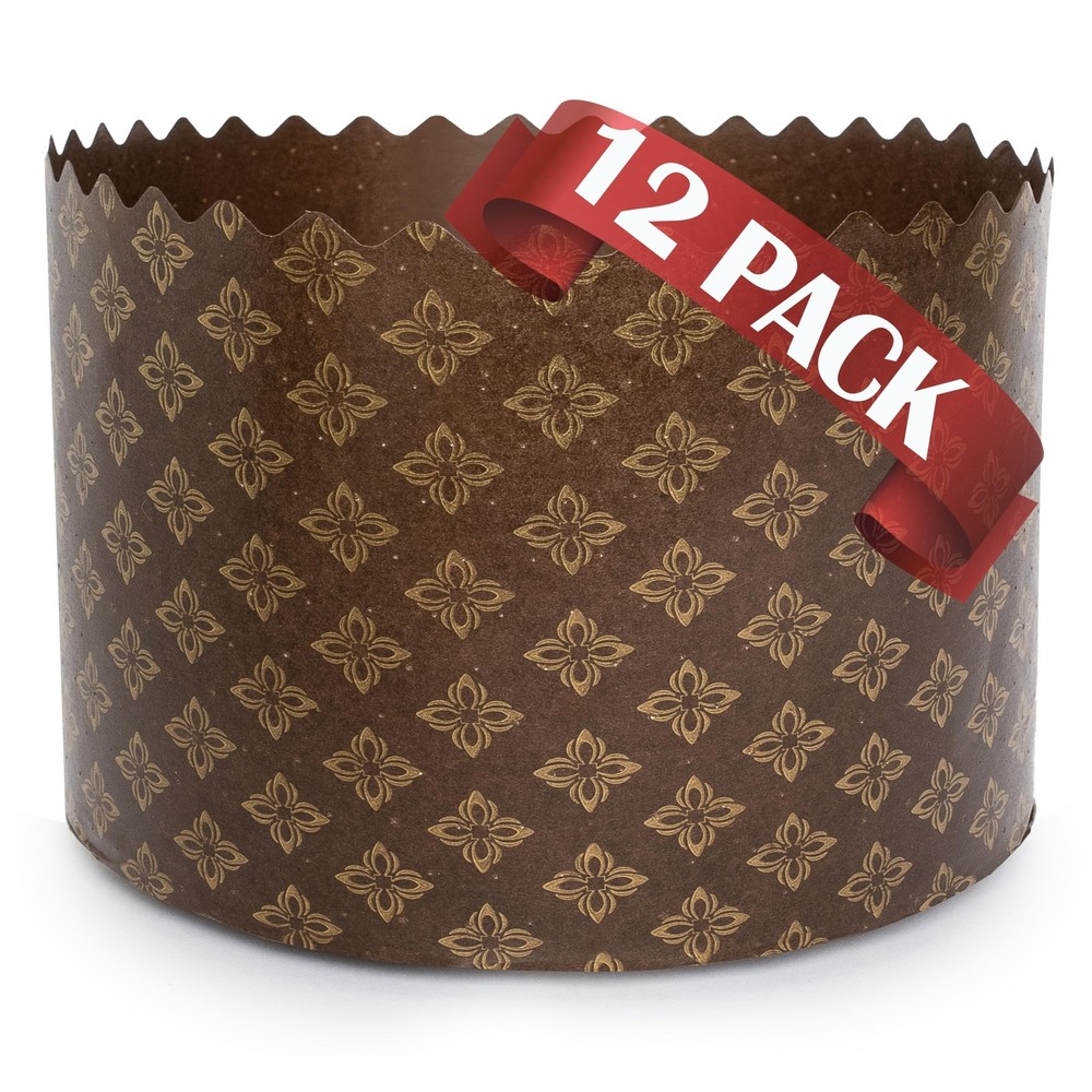 15 oz Kulich Mold Easter Bread Forms |12 pack| Bread Paper Paska Large Brown ...