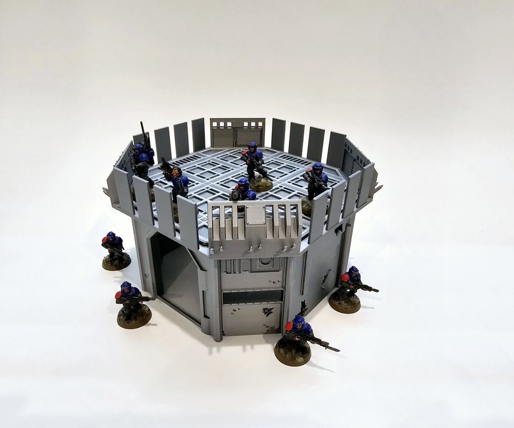 3d Printed Terrain. Forward Command Outpost Great For Warhammer 40K Or Kill Team