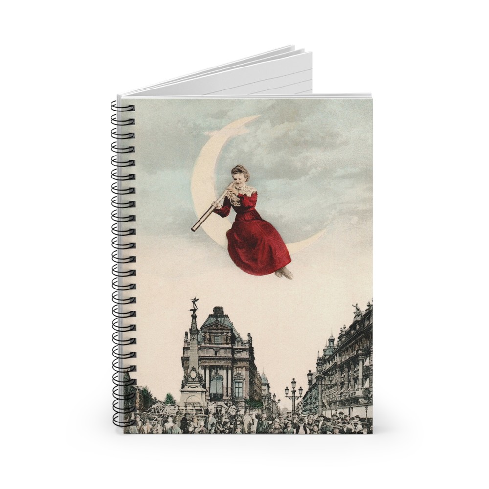Fantasy Moon Lady Spiral Notebook - Ruled Line for Creative Minds