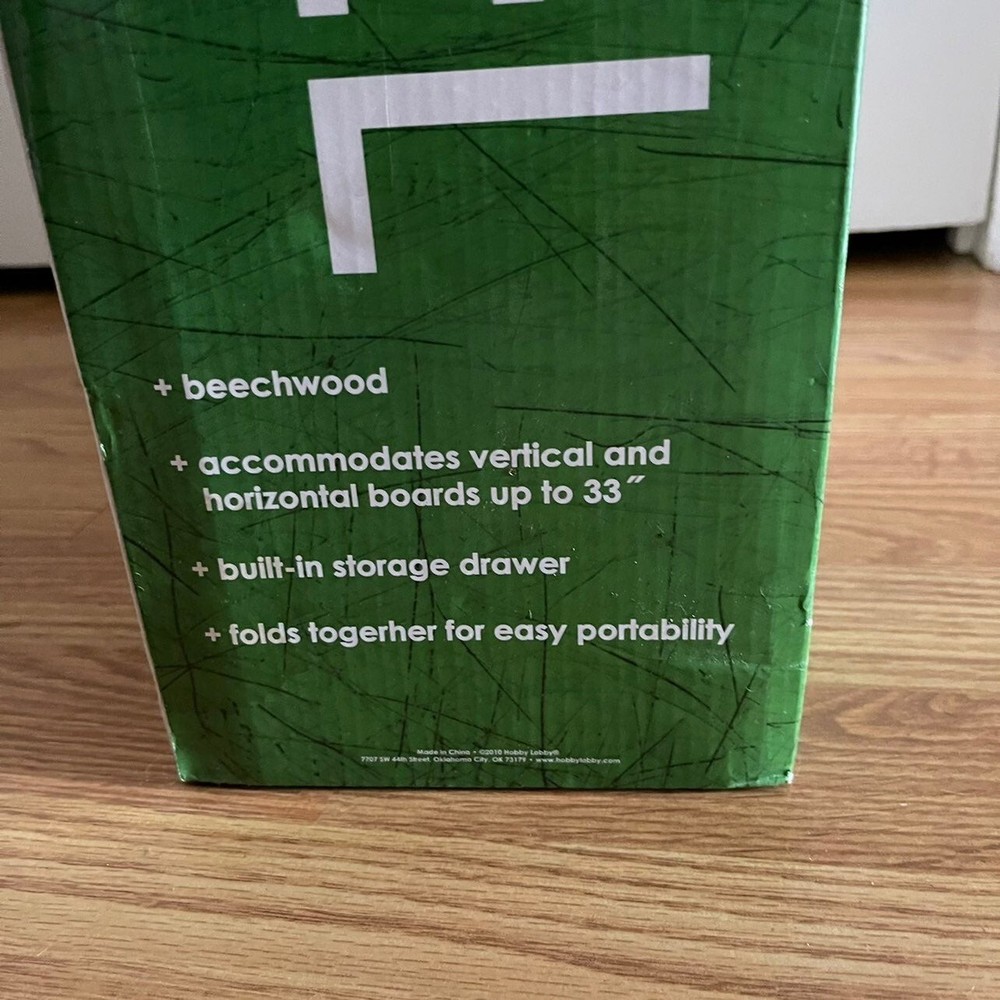 Masters Touch Art Easel Beechwood Standing Vertical Horizontal Storage Draw