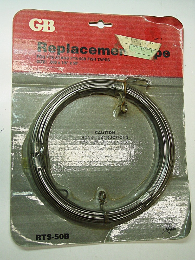 Steel Fish Tape Electrical  Wire Puller- replacement cable 50'