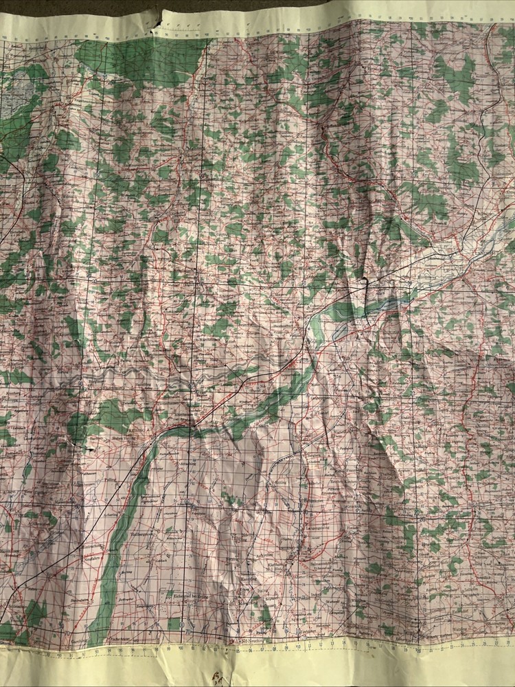 WW2 US Army Map Landshut Germany 1943 (DD92