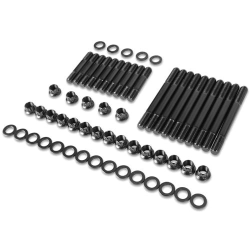 Front 12-Point Cylinder Head Studs Compatible with Windsor Small Block 5.8L