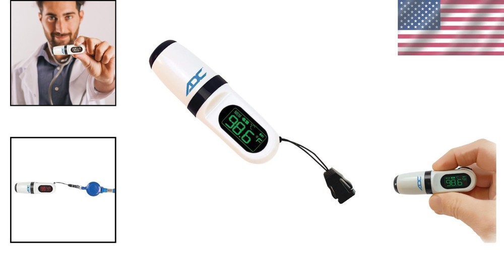 Mini Rechargeable Infrared Thermometer with Adjustable LCD Temperature Display