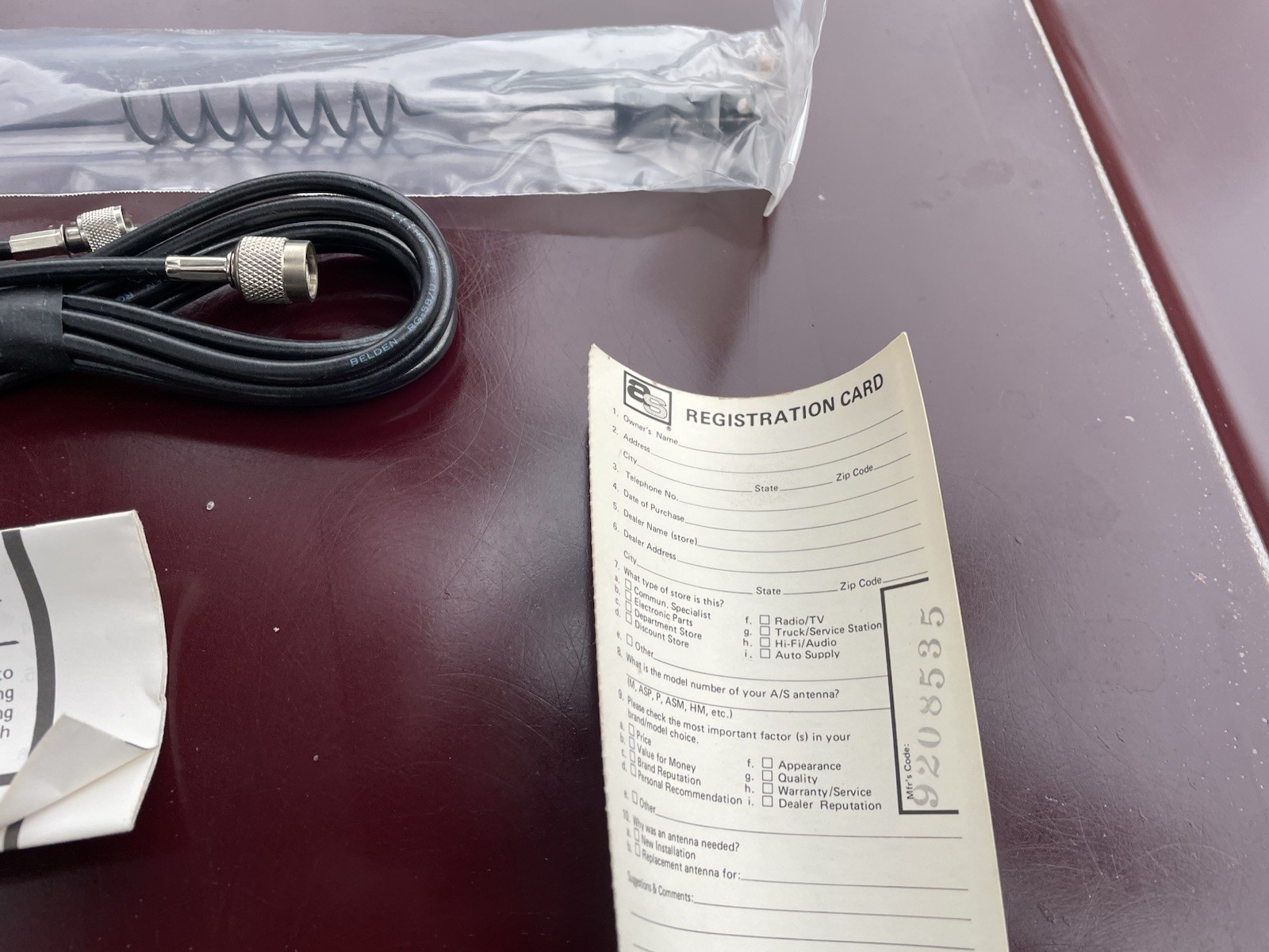 Vintage CB/AM/FM Mobile Window Mount Heavy Duty New Old Stock NOS