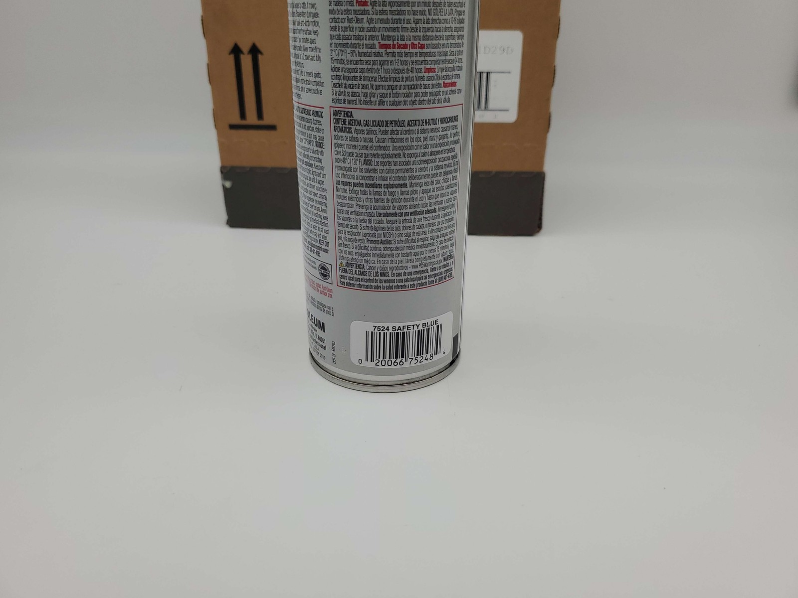 Rust-Oleum Gloss Safety Blue Enamel Spray Paint 15 Oz Pack of 6 Aerosol Cans