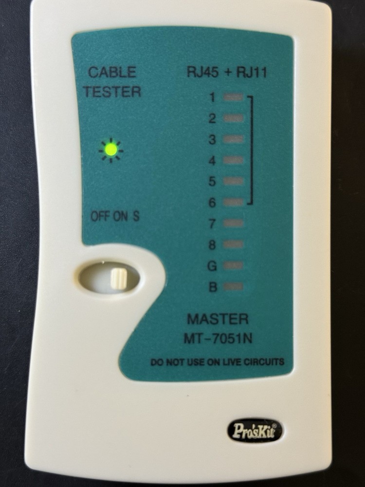 Pro's Kit MT-7051N Multi Modular Cable Tester PREOWNED Vm01