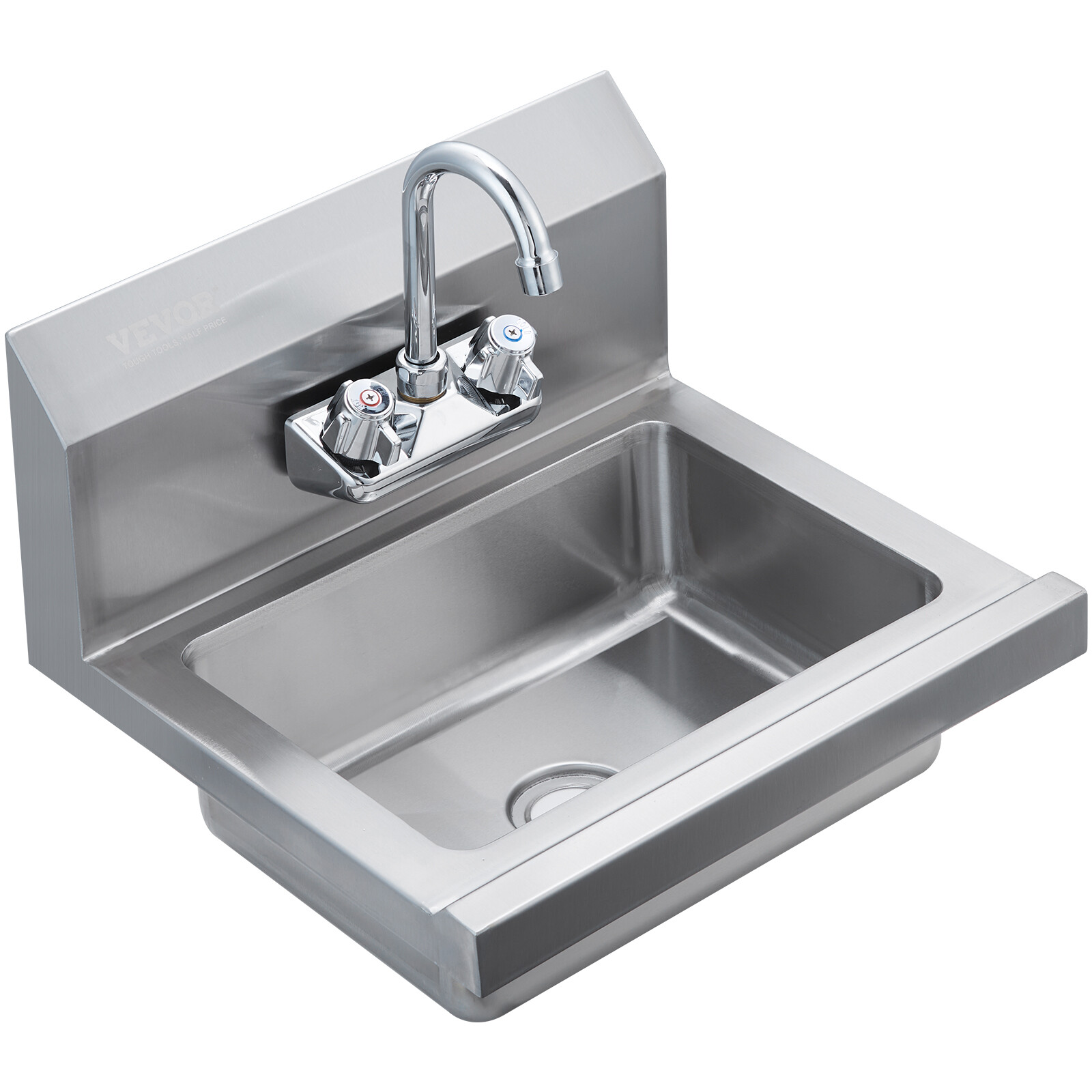 VEVOR Wall Mount NSF Hand Wash Sink Commercial Utility Sink Stainless Steel