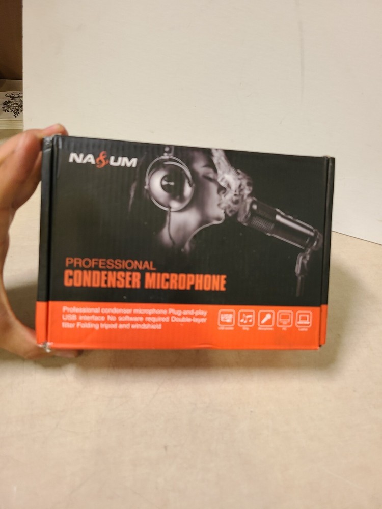 NASUM USB Computer Microphone, Enhanced Condenser USB Microphone AK 1