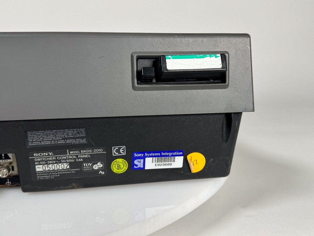 SONY Switcher Control DVS-2000C Model & BKDS-2010 Switcher Panel