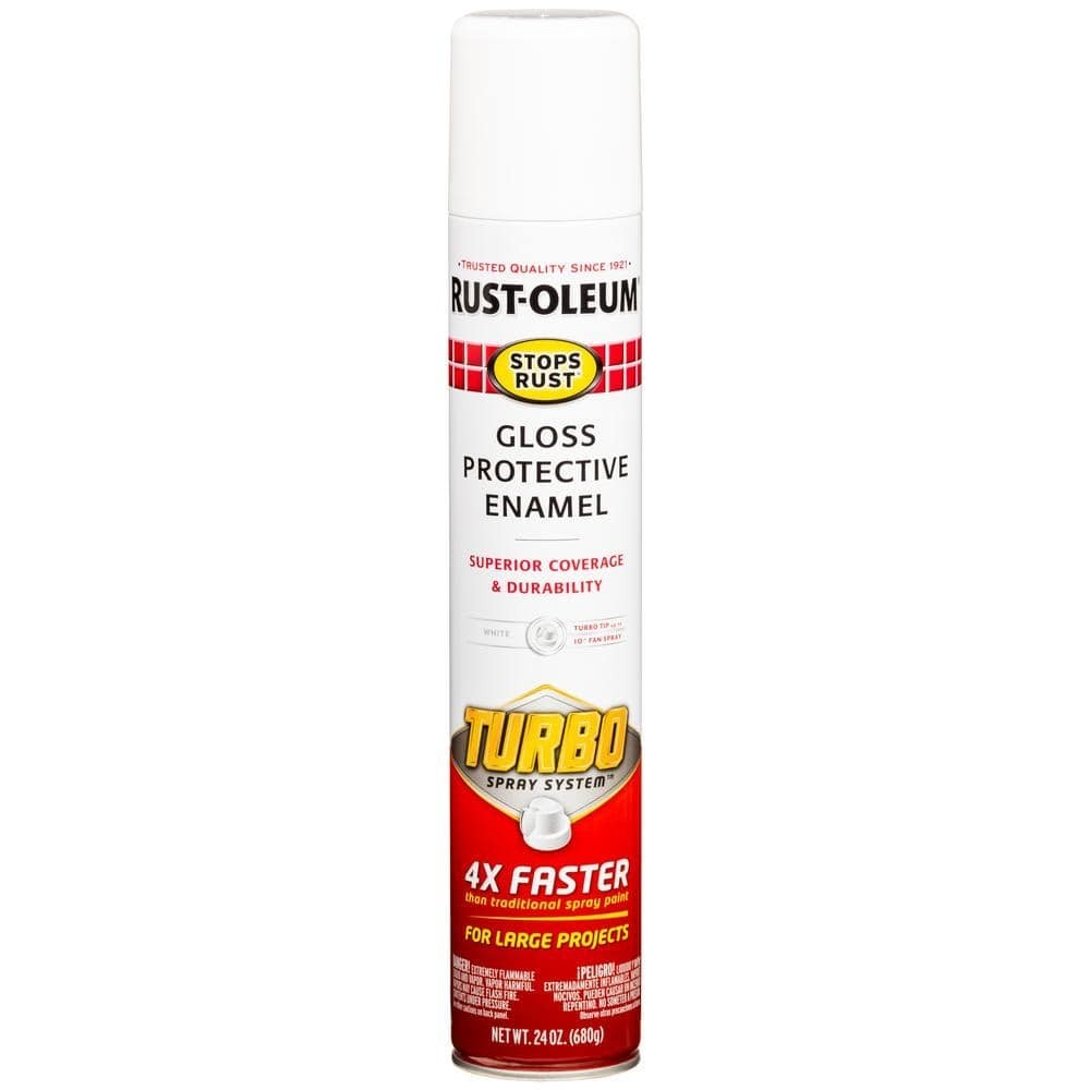 Rust-Oleum Stops Rust 24 oz Turbo Spray System - Gloss White