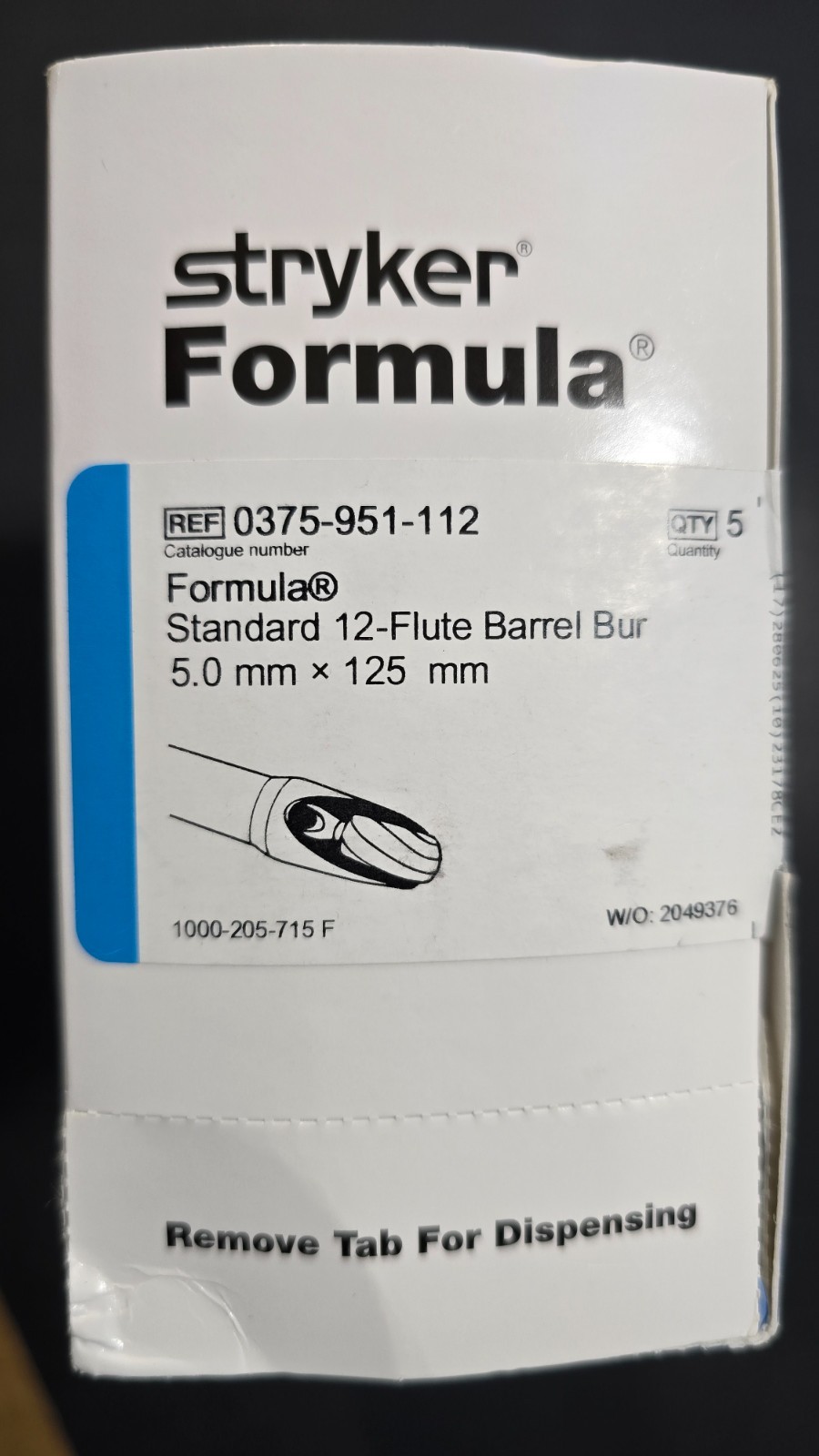 Stryker Formula Shaver Blades 5.0mm x 125 Standard mm In Date