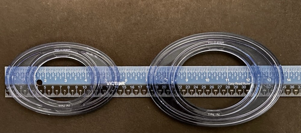 Creative Memories Custom Cutting System Patterns Templates Circles & Ovals 7pc