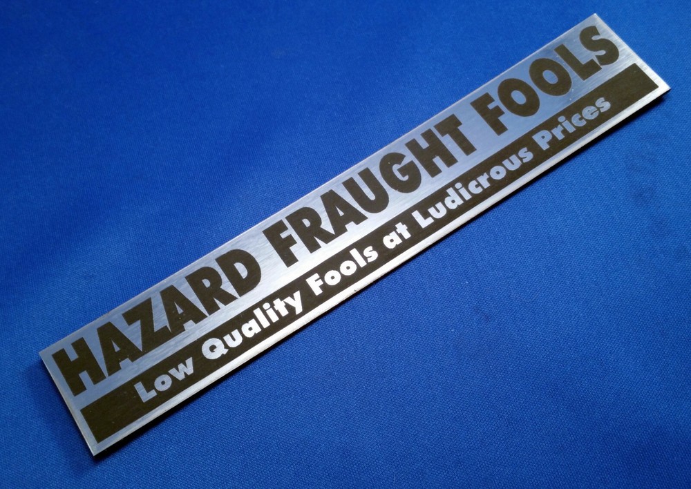Toolbox Emblem - Fun With Famous "HF" Tool Company