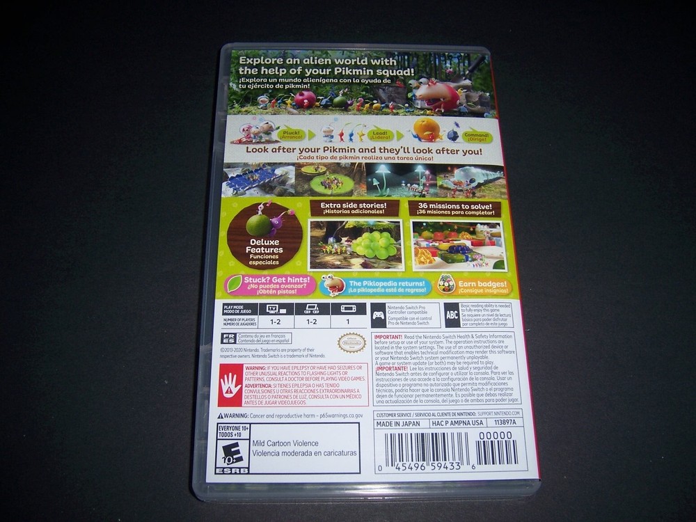 Authentic Box Case ONLY Replacement Nintendo Switch for Pikmin 3 Deluxe