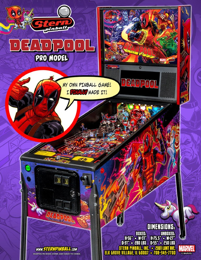 Stern Deadpool Pinball Machine Rubber Ring Kit **customize your kit**