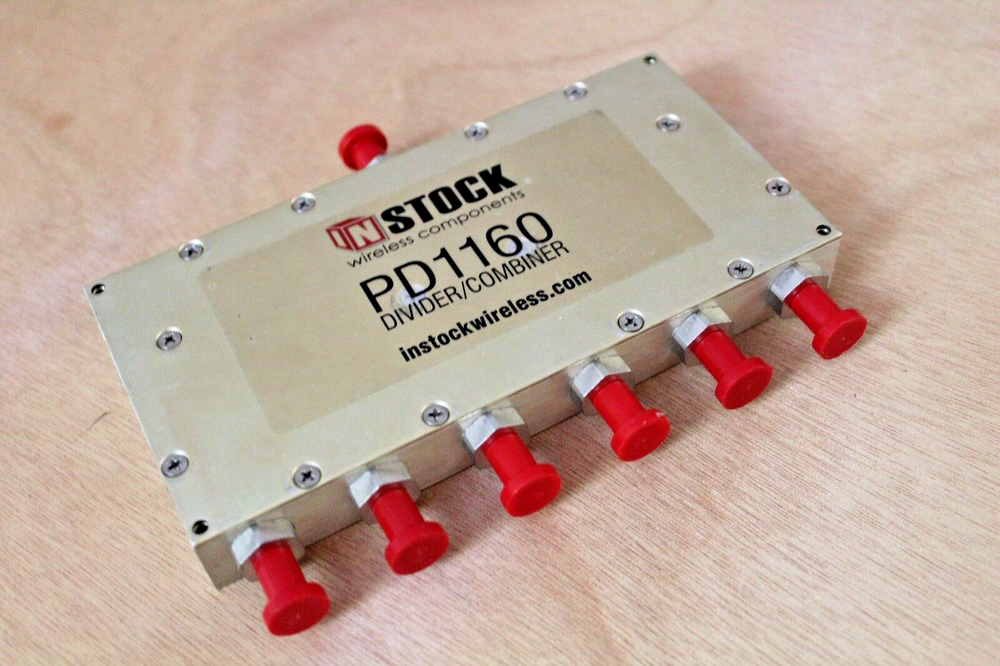 INSTOCK PD1160 - RF POWER DIVIDER, COMBINER, SPLITTER 6 WAY