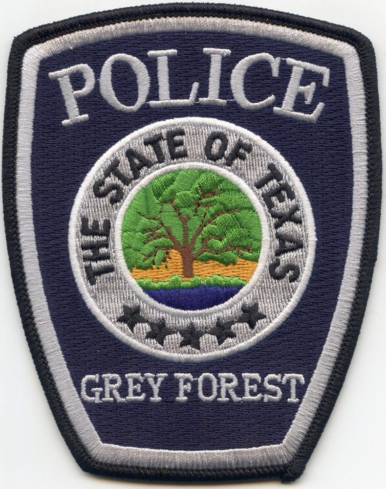 GREY FOREST TEXAS POLICE PATCH