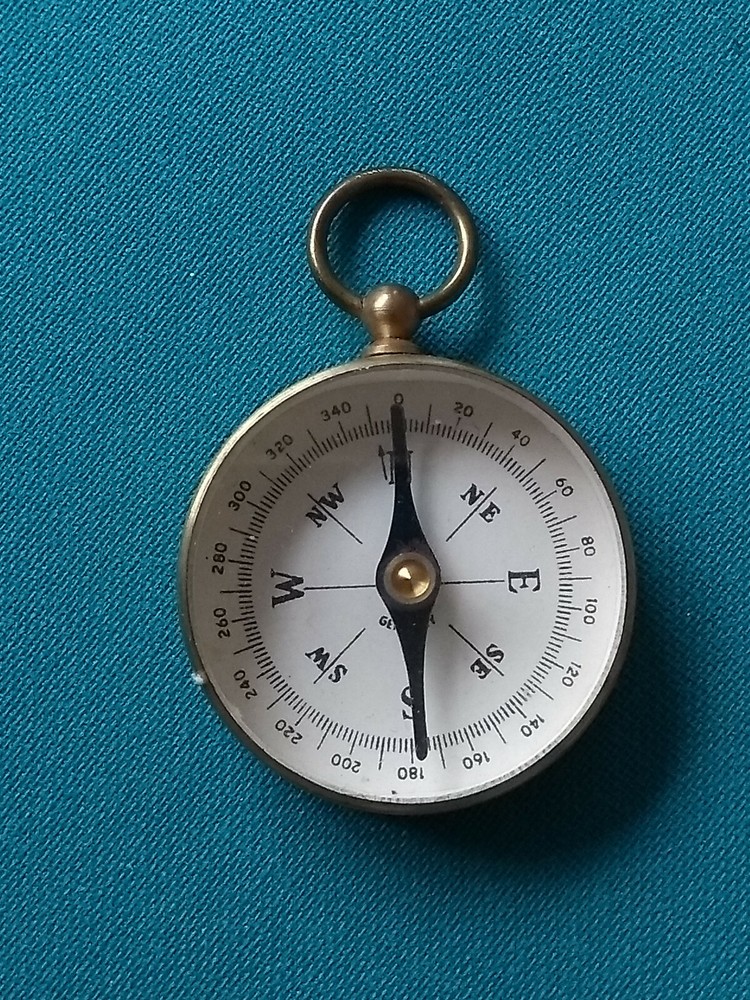 Brass Magnetic Compass, German.