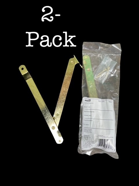 SUPPORT BRACKET (2 PACK) Folding Brass National. N327-270. 1890R