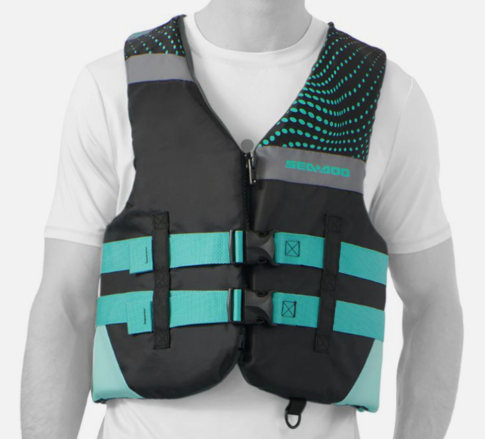 SEA-DOO Motion PFD Adult Unisex Life Vest Ice/Black/Grey Size SM 2859760438