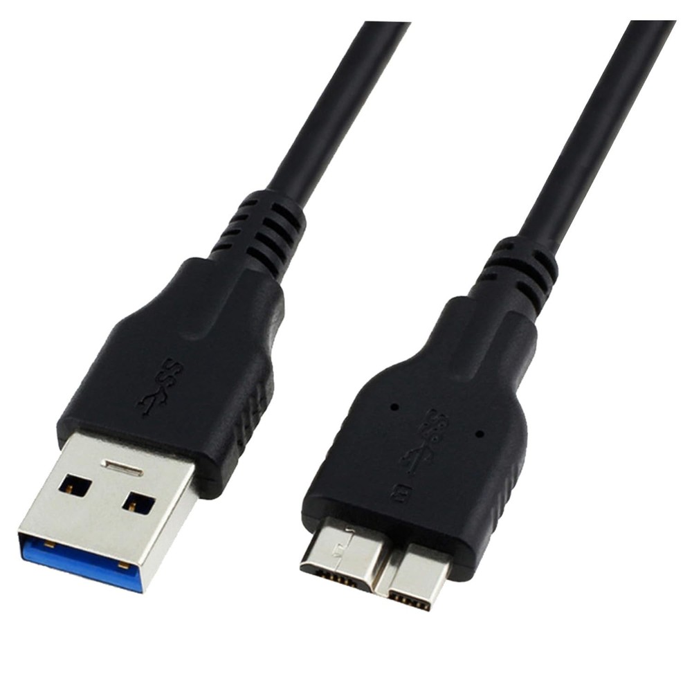 USB 3.0 Micro B Cable,External Hard Drive Cord Compatible for 1 meter, Black