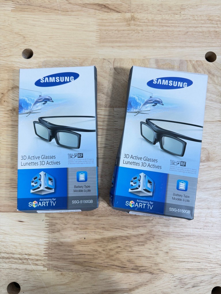 Set of (2) Samsung SSG-5150GB 3D Active Glasses - Black Open Box