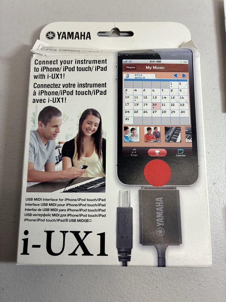 Yamaha i-UX1 USB MIDI Interface for iPhone iPod Touch iPad