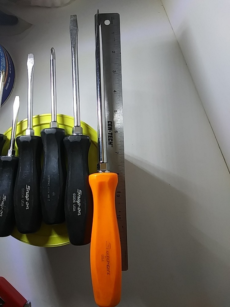 Snap on Tools Screwdriver Serv. Set Used Condition 6 Piece Phillips And Regular