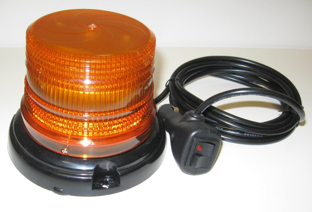 TOP WARNING LED BEACON - AMBER - MAGNETIC MT.