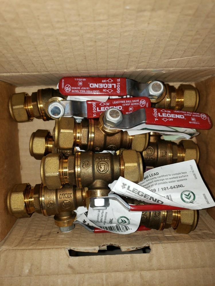 101-643NL 1/2" Compression End Ball Valve