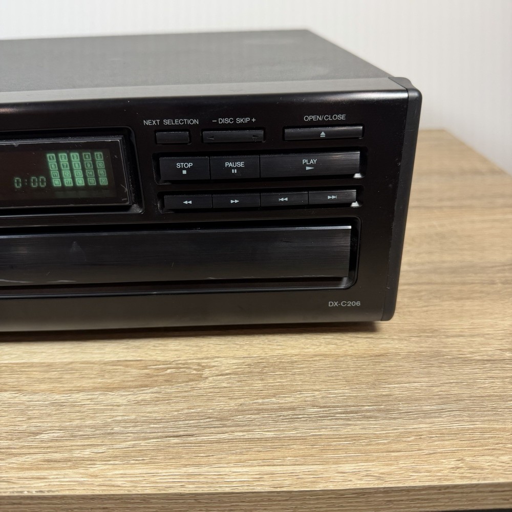 Onkyo 6 Disc Compact Disc Player Model DX-C206 MOSTLY WORKING PLEASE READ INFO