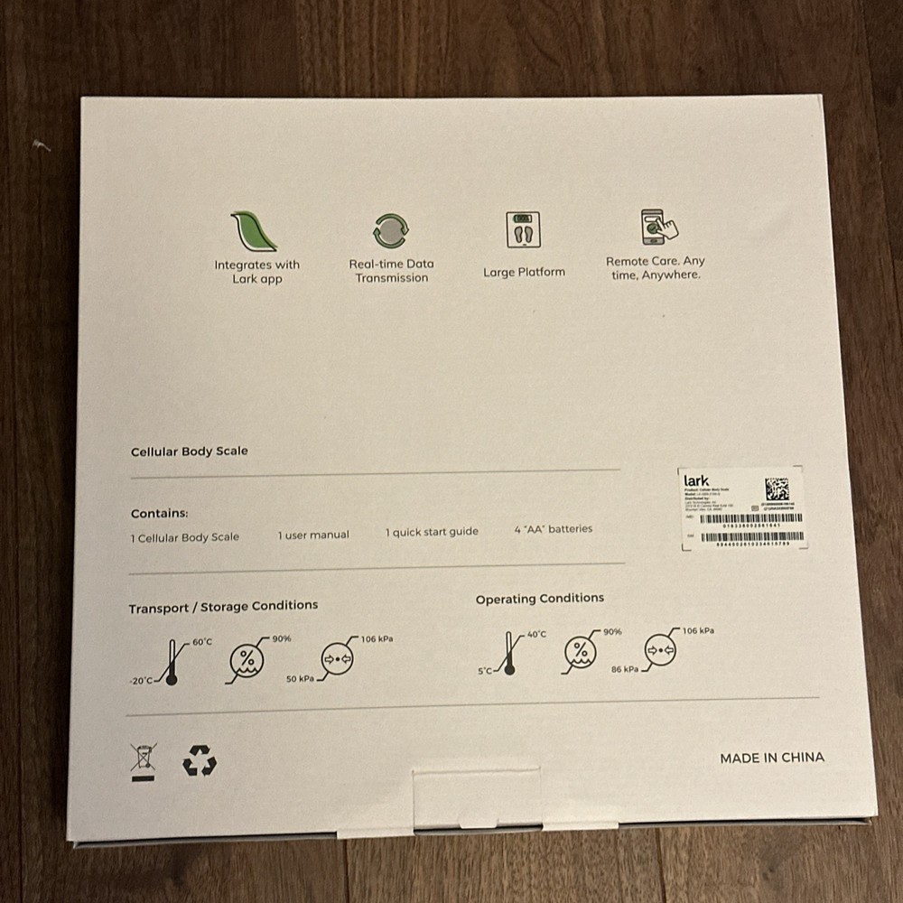 Lark Digital Cellular Body Scale White